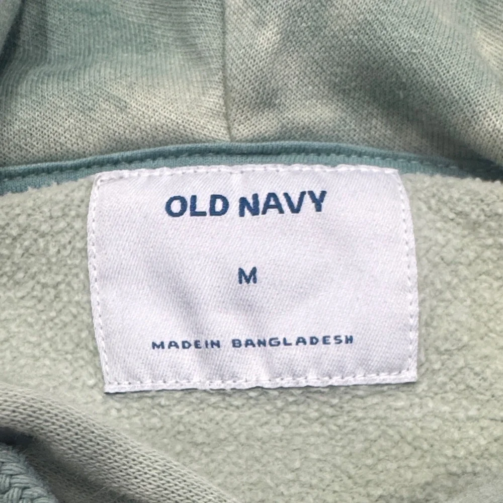 Old Navy Light Green Tie-Dye Men's Hoodie - Picture 2 of 6